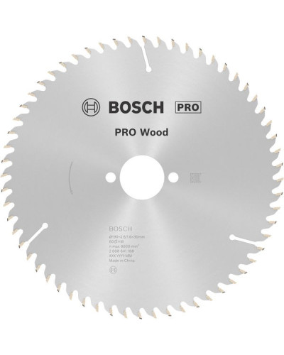 Пиляльний диск Bosch PRO Wood 190x2.6/1.6x30 мм T60