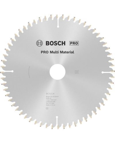 Пиляльний диск Bosch Pro Multi Material 216x2.5/1.8x30 мм, 60 HLTCG