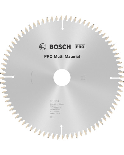 Пиляльний диск Bosch Pro Multi Material 216x2.5/1.8x30 мм, 80 HLTCG