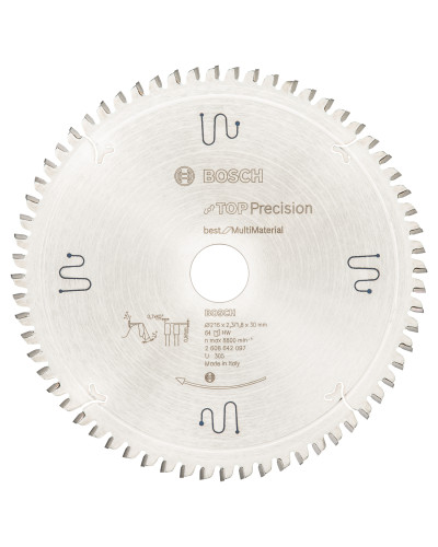 Пильный диск Bosch Top Precision Best for Multi Material 216х2.3/1.8х30 мм Т64