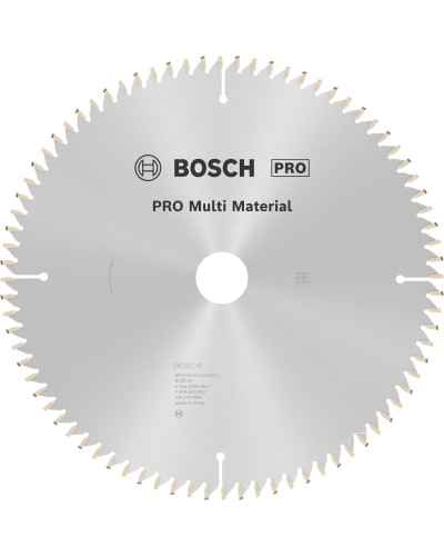 Пиляльний диск Bosch Pro Multi Material 254x3.2/2.5x30 мм, 80 HLTCG