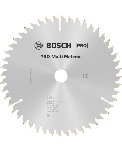 Пиляльний диск Bosch Pro Multi Material 184x2.4/1.8x30 мм, 48 HLTCG