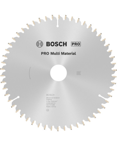 Пиляльний диск Bosch Pro Multi Material 210x2.4/1.8x30 мм, 54 HLTCG