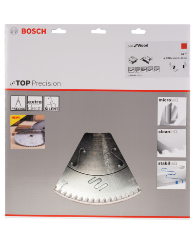 Пильный диск Bosch Top Precision Best for Wood 350х3.5/2.5х30 мм Т84