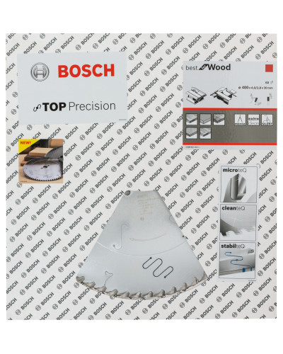 Пильный диск Bosch Top Precision Best for Wood 400х4/2.8х30 мм Т60