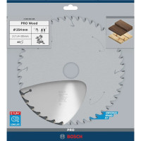 Пильный диск Bosch PRO Wood 254×2×30 мм, 40 ATB