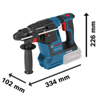 Аккумуляторный перфоратор Bosch GBH 18V-26 Professional, 2 акб GBA 18 В 6 Ah, з/у GAL 1880 CV