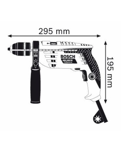 Ударний дриль BOSCH GSB 1600 RE БЗП Professional 0601218121