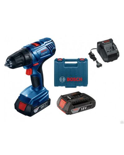 Акумуляторний дриль-шурупокрут Bosch GSR 180-LI Professional, 2 акб GBA 18V 1,5 Ah, з/п AL 1814 CV