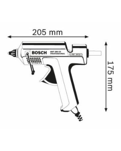 Клейовий пістолет BOSCH GKP 200 CE Professional 0601950703