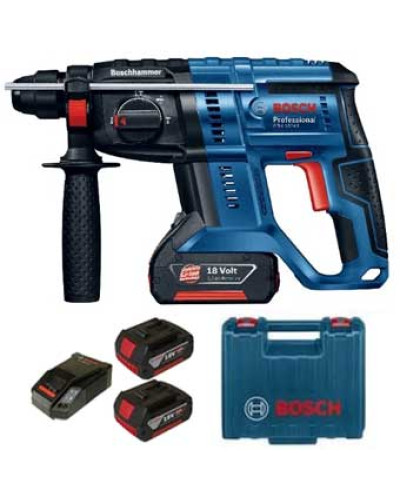 Акумуляторний перфоратор Bosch GBH 180-LI Professional, 2 акб 18 V 4.0 Ah, з/у GAL 1860 CV