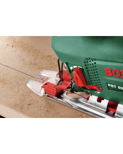 Лобзик Bosch PST 800 PEL Compact з набором 10 пиляльних полотен, у кейсі