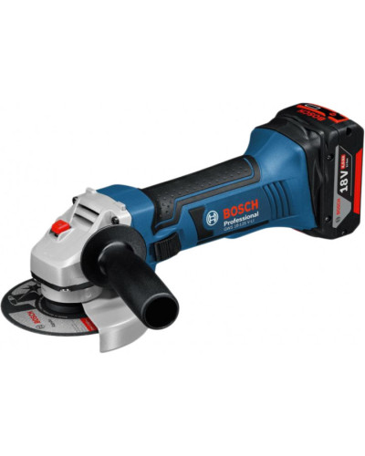 Акумуляторна кутова шліфувальна машина Bosch GWS 18-125 V-LI Professional, акб GBA 18 В 4.0 Ah