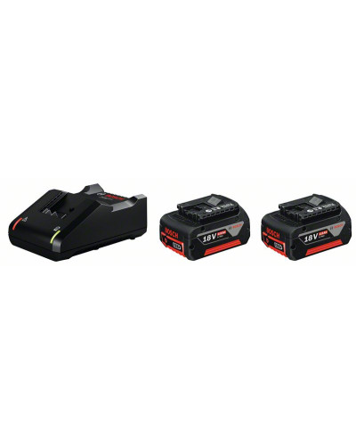 Базовий комплект 2 акумуляторів Bosch GBA 18V 4.0Ah + GAL 18V-40 1600A019S0