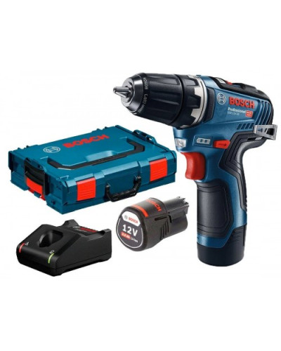 Акумуляторний дриль-шуруповерт BOSCH GSR 12V-35 Professional, 2 акб 12V 3.0 Ah, з/у