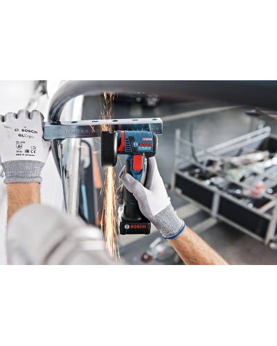 Аккумуляторная угловая шлифмашина Bosch GWS 12V-76 Professional, 2 акб 3 Ah, з/у