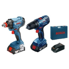 Набор аккумуляторных инструментов Bosch GSR 180 LI, GDX 180 LI Professional, 2 акб 18 В 1.5 Ah, з/у AL 1820 CV