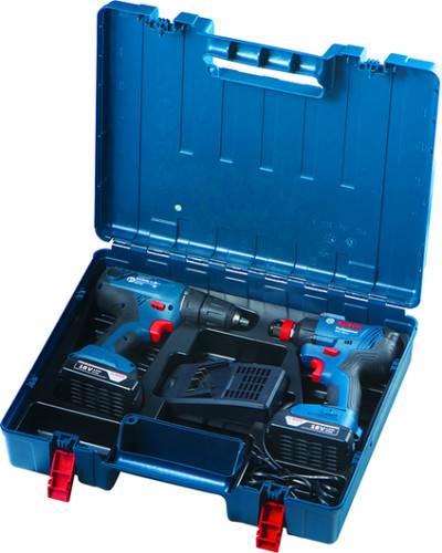 Набор аккумуляторных инструментов Bosch GSR 180 LI, GDX 180 LI Professional, 2 акб 18 В 1.5 Ah, з/у AL 1820 CV