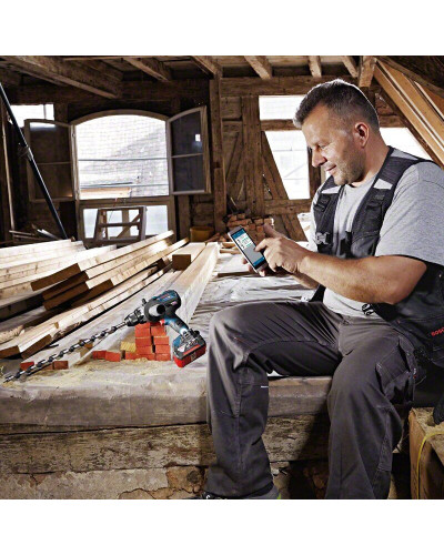 Акумуляторний шуруповерт Bosch GSR 18V-110 C Professional, 2 акб GBA 18V 5.0 Ah, з/в GAL 18V-40 в L-Boxx