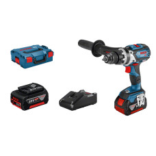 Акумуляторний ударний шуруповерт Bosch GSB 18V-110 C Professional, 2 акб GBA 18V 5.0Ah, з/п, L-BOXX 136