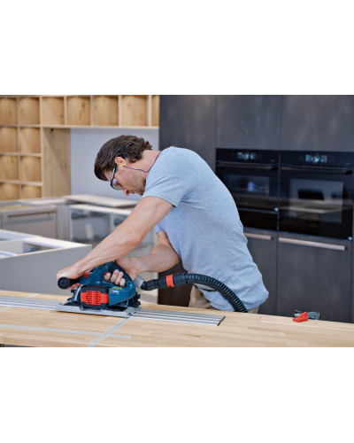 Акумуляторна заглибна пила Bosch Professional GKT 18V-52 GC, без акб та з/п у кейсі в L-Boxx 238, з пиляльним диском Expert for Wood 140 мм