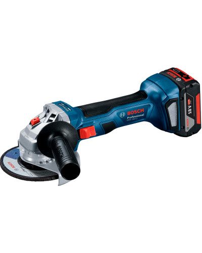 Акумуляторна кутова шліфмашина Bosch GWS 180-LI Professional, 1 акб GBA 18V 4.0Ah, з/п GAL 18V-40