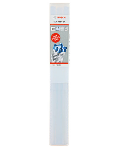 Бур Bosch SDS-max-8X 16х200х340 мм, 5 шт 2608578679