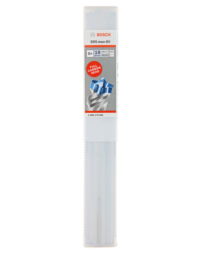 Бур Bosch SDS-max-8X 18х200х340 мм, 5 шт 2608578686