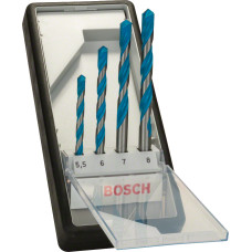Набір універсальних свердлів Bosch CYL-9 Multi Construction Robust Line 5.5, 6, 7, 8 мм 2607010522