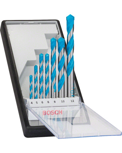 Набір універсальних свердел Bosch CYL-9 Multi Construction Robust Line 7 шт 2607010543