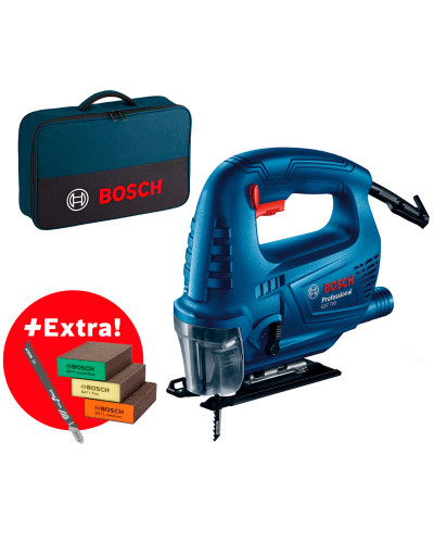 Лобзик Bosch GST 700 Professional з 5 пиляльними полотнами, в сумці