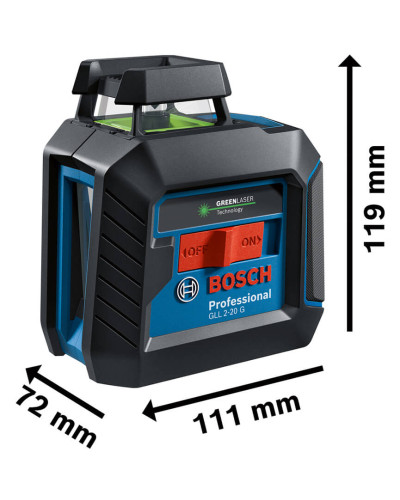 Лазерний нівелір Bosch GLL 2-20 G 0601065001