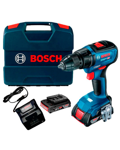 Акумуляторний дриль-шурупокрут Bosch GSR 18V-50 Professional, 2 акб 2 A, з/п GAL 18V-20 в L-Case