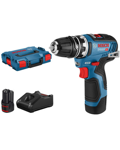 Акумуляторний дриль-шуруповерт Bosch GSR 12V-35 FC Professional, 2 акб 3.0Ah, з/п, в L-BOXX 102