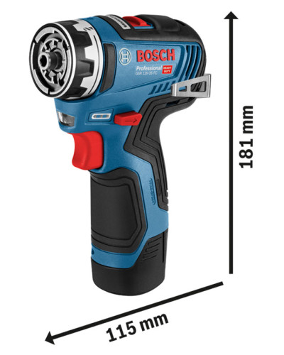 Аккумуляторная дрель-шуруповерт Bosch GSR 12V-35 FC Professional, без акб и з/у, в L-BOXX 102
