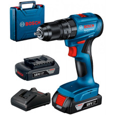 Акумуляторний ударний дриль-шуруповерт Bosch Professional GSB 185-Li, 2 акб 18V 2 Ah, з/п GAL 18V-20, кейс