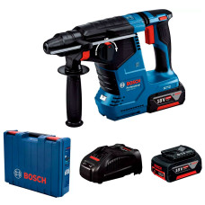 Акумуляторний перфоратор Bosch GBH 187-LI Professional, 2 акб GBA 18V 5Ah, з/п GAL 1880 CV