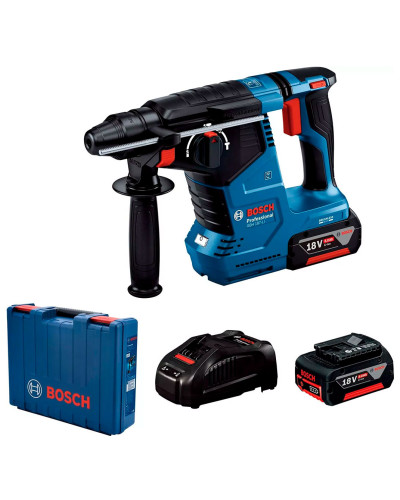 Акумуляторний перфоратор Bosch GBH 187-LI Professional, 2 акб GBA 18V 5Ah, з/п GAL 1880 CV