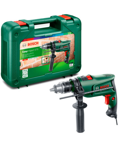 Дрель ударная Bosch EasyImpact 570 в кейсе