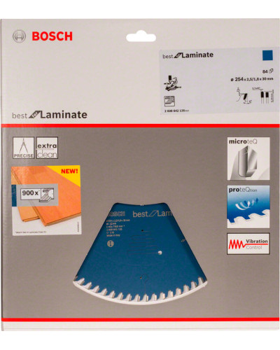 Пиляльний диск Bosch Best for Laminate 254x30x2.5 мм 84 зубця