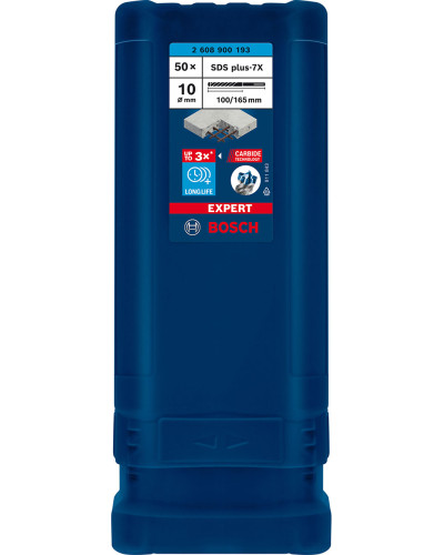 Бур Bosch Expert SDS-Plus-7X 10x100x165 мм 50 шт 2608900193