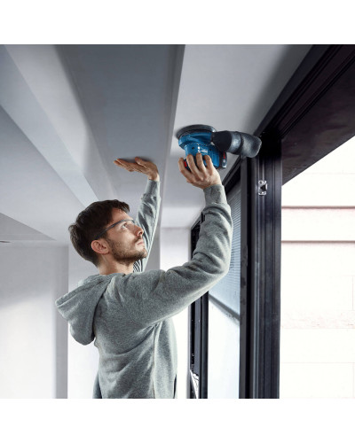 Ексцентрикова шліфувальна машина акумуляторна Bosch Professional GEX 185-LI, з акб GBA 18V 4.0Ah та з/п GAL 18V-40, у кейсі
