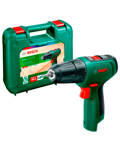Аккумуляторная дрель-шуруповерт Bosch EasyDrill 1200, без акб и з/у, в кейсе