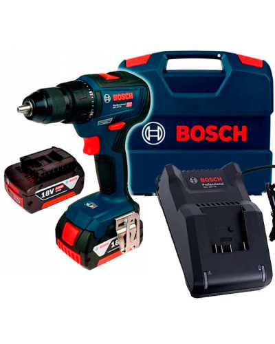 Акумуляторний дриль-шурупокрут Bosch GSR 18V-50 Professional, 2 акб 4 Ah, з/в GAL 18V-40 в L-Case