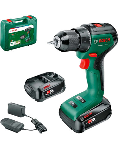 Акумуляторний дриль-шурупокрут Bosch UniversalDrill 18V-60, 2 акб 2 Ач, з/п AL 18V-20