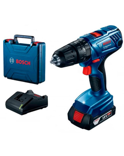Акумуляторний ударний дриль-шуруповерт Bosch GSB 180-LI Professional, 1 акб GBA 18V 2.0Ah в чемодані