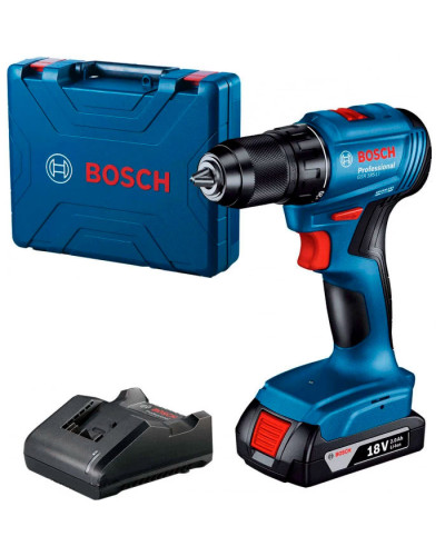Аккумуляторная дрель-шуруповерт Bosch GSR 185-LI Professional, 1 акб GBA 18V 2.0Ah, з/у GAL 18V-20