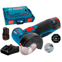 Аккумуляторная болгарка Bosch GWS 12V-76 Professional, 2 акб 2 Ah, з/у GAL 12V-40
