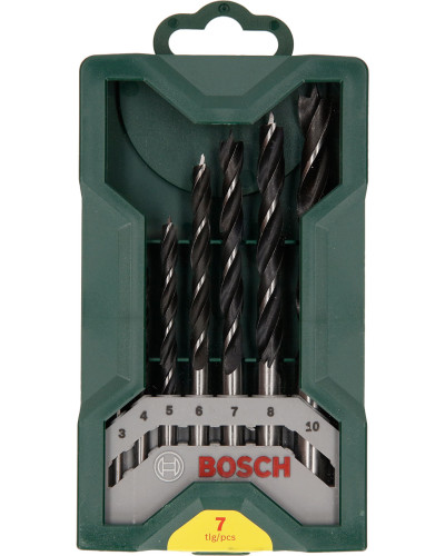 Набір свердел по деревині Bosch X-Line із 7 шт 2607019580