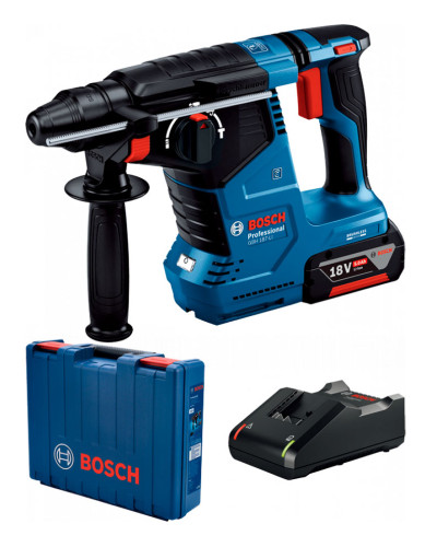 Акумуляторний перфоратор Bosch GBH 187 LI Professional, 1 акб GBA 18V 5.0Ah, з/п GAL 18V-40